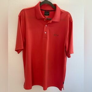 Greg Norman Salmon Play Dry Golf Polo M